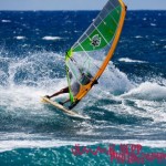 Sliding out on the cutback!