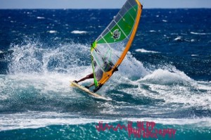 Sliding out on the cutback!