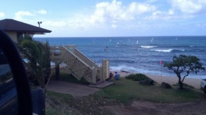 Pretty poor conditions at Hookipa in August