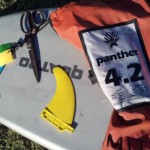 You'll need scissors and some film in addition to the fin and board.