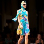 on the runway at the Couture Hawaii Fashion Show