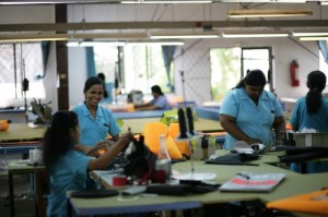 The energy in the factory is really light with lots of smiles.