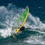 Slashing the face off a wave.