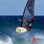 Twisting an air off-the-lip.