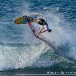 Throwing a goiter back inside the wave during my heat in Round 2.