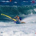 Cranking the bottom turn.