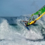 Throwing the tail above the lip.