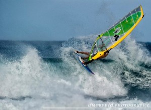 Throwing the tail above the lip.