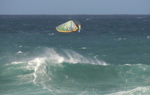 Pushloop on a massive Hookipa Sunday.