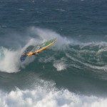 Hitting the lip on one of them.