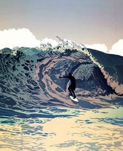 To be a shadow of the wave on the wave is to surf.