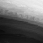 Kelvin-Helmholtz waves in Saturn's surface. Waves are everywhere!