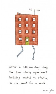 This is a serious drawing by Marc Johns. I love it.