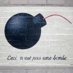 I've posted before about Rene Magritte's "ceci n'est pas une pipe" painting, and this is another great play on it.