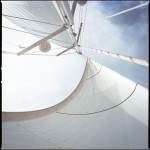 Full sails and an open sky to fly up into.