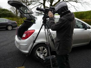 Brendan films background footage and observes the Irish culture in the process.