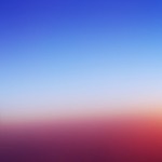 The sky is a sea of its own delight.