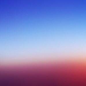 The sky is a sea of its own delight.