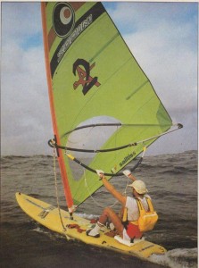 The first Atlantic crossing on a windsurfer... Pretty amazing. It is a journey I want to do. And props to Sarah Hebert for her current attempt.