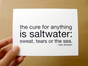 The sea licks the wounds she inflicts.