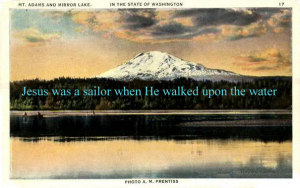 No big deal, in windsurfing we walk on water all the time.