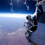 I'm not totally sure I'm okay with endorsing redbull with this site (or even space jumping for that matter), but this foto is quite spectacular.