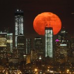 The super moon gave an appearance everywhere on the globe-- for once, the rest of the world isn't looking up to  Manhattan.