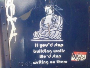 Graffiti sets itself as a way of reclaiming the urban landscape, making it more organic and "owned" by the people that live in it. ... But really, cities are much more human and owned than any jungle.