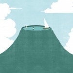 No better way to spend an afternoon than sailing in circles in a volcano.