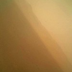 The first photo from Curiosity on Mars.