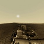 This is the sun from Mars. See how pretty she shines.