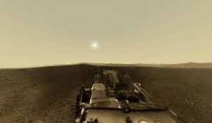 This is the sun from Mars. See how pretty she shines.