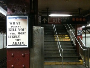 Nietzsche for the subways of the world.