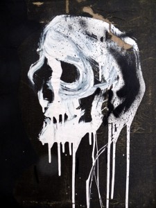 One of my close friends from college did a series of portraits with brush and ink and all the faces came out drippy and contorted. So much expression in the falling ink...
