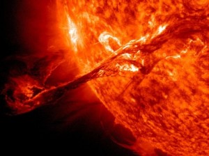 The sun explodes some violent morning