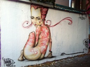 I'm not usually into graffiti like this, but this particular painting has something to it.