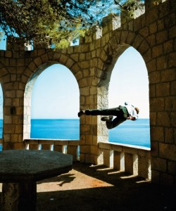 Just jump. Something will catch you; mass knows no infinity.