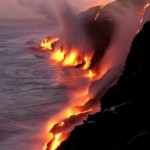 The birth of an island begins with fire.